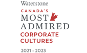 Waterstone Canada's Most Admired Corporate Cultures 2018